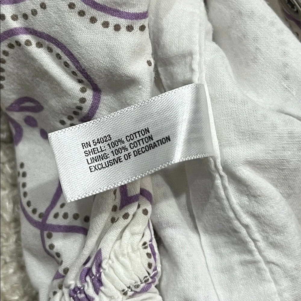 GAP Purple and White Baby Romper